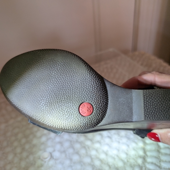 Camper - Black Wedge Sandals with Adjustable Ankle Strap - Size 36 - Picture 6 of 6